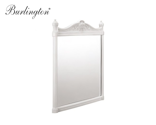 Retro Badezimmer-Spiegel Burlington Weiß