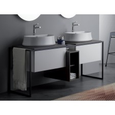 Design Doppel-Unterbau Frame für Aufsatzwaschbecken