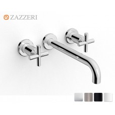 Design Dreiloch Waschtischarmatur Zazzeri DaDa 2 zur Wandmontage 