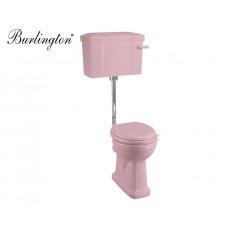 Retro Keramik WC-Becken Classic mit hängendem Spülkasten Confetti Pink