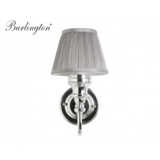 Retro Badezimmer-Lampe Silver Pleat Curved