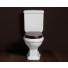 Nostalgie Keramik WC-Becken Astoria mit Aufgesetztem Spülkasten