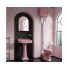 Retro Keramik WC-Becken Classic mit hoch hängendem Spülkasten Confetti Pink