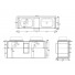 Design Doppel-Unterbau Frame für Aufsatzwaschbecken